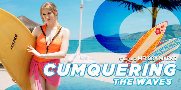 VRBangers Melody Marks – Cumquering The Waves