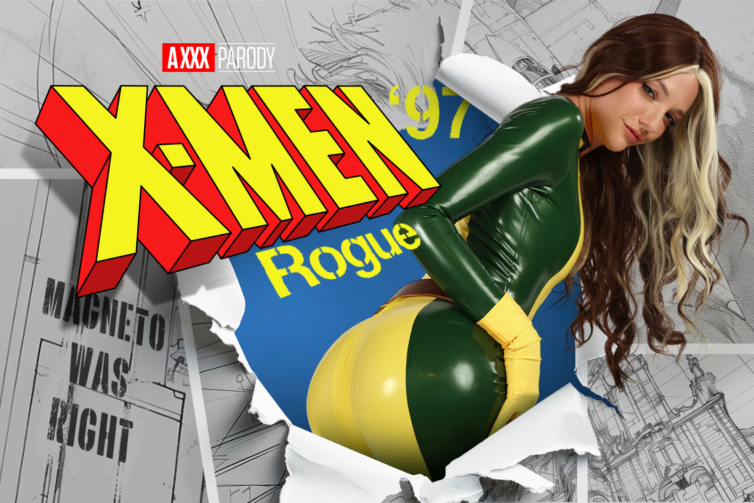 VR Cosplay X Kenna James X-Men 97': Rogue A XXX Parody