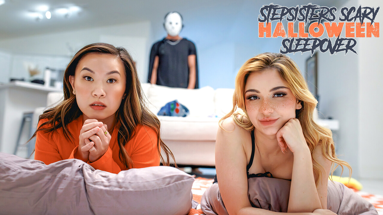Demi Hawks, Kimmy Kimm, Zane Walker Stepsisters Scary Halloween Sleepover - S30:E6 StepSiblingsCaught StepSiblingsCaught-Stepsisters Scary Halloween Sleepover - S30:E6-Demi Hawks, Kimmy Kimm, Zane Walker