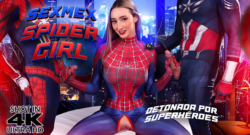 SexMex XXX Lula Spider Girl Banged By Superheroes