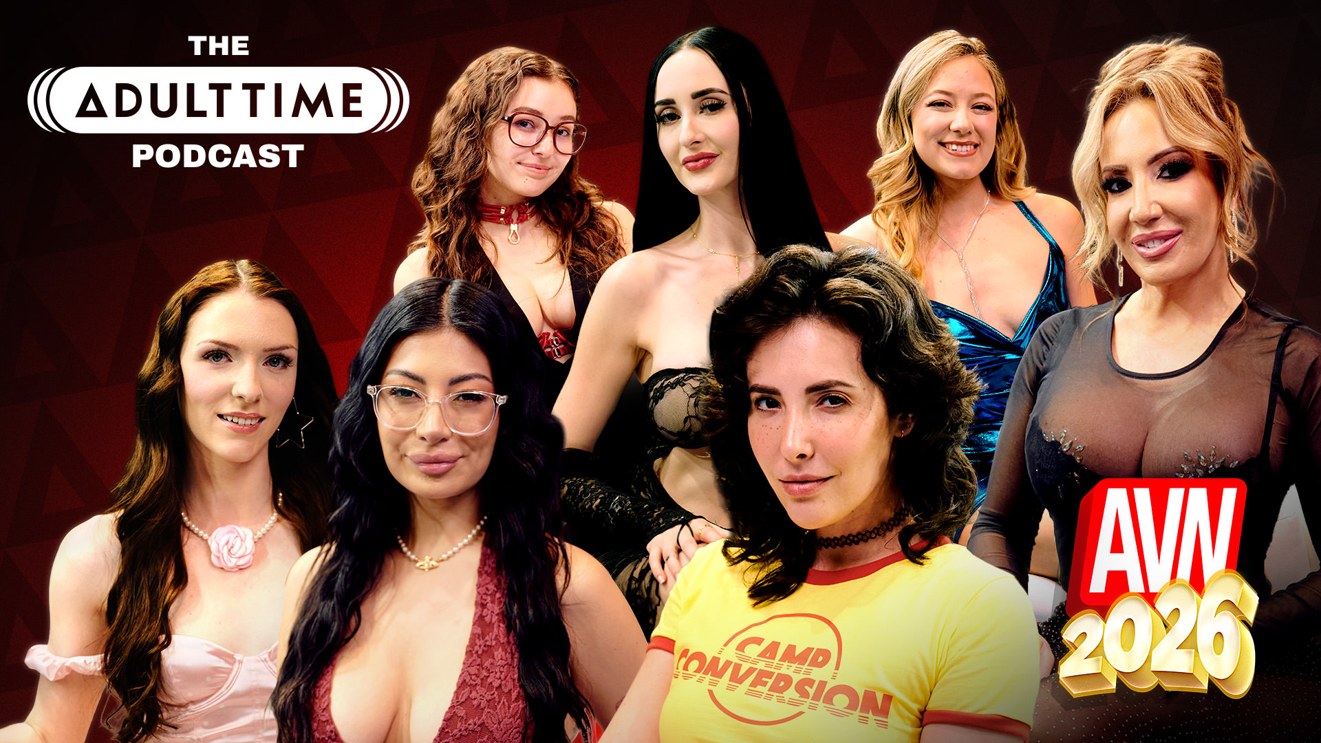 The Adult Time Podcast Casey Calvert, Richelle Ryan, Leana Lovings, River Lynn, Celestina Blooms, Cami Strella, Violet Voss The Adult Time Podcast - AVN Special #1