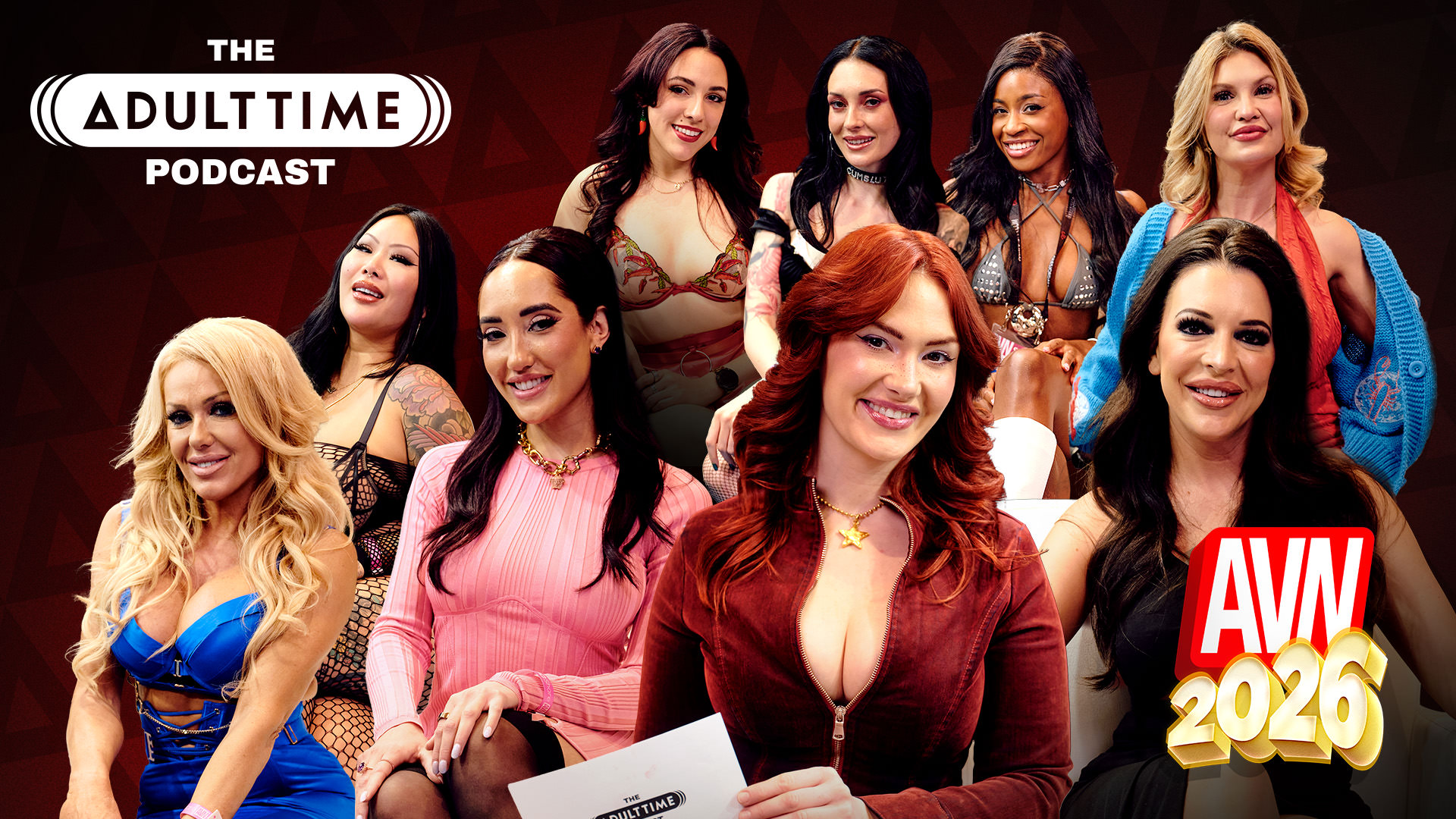 The Adult Time Podcast Chloe Amour, Siri Dahl, Charlotte Sins, Nicole Kitt, Connie Perignon, Selena Ivy, Andie Anderson, Elizabeth Skylar, Taylor Vixxen The Adult Time Podcast - AVN Special #3