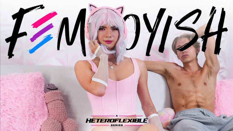 AdultTime Femboyish Leo Louis, Sam Ledger – Flirty Gamer Femboy Swaps Controller For Cock