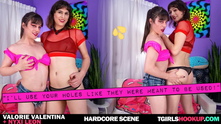 BobsTGirls  Nyxi Leon, Valorie Valentina – I’ll Use All Your Holes Like They Were Meant To Be Used