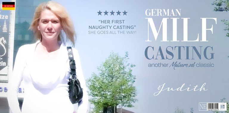 Mature.NL Judith – Blonde German MILF Judith masturbates on her very first casting where she gave it all